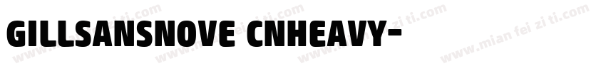 gillsansnove cnheavy字体转换
